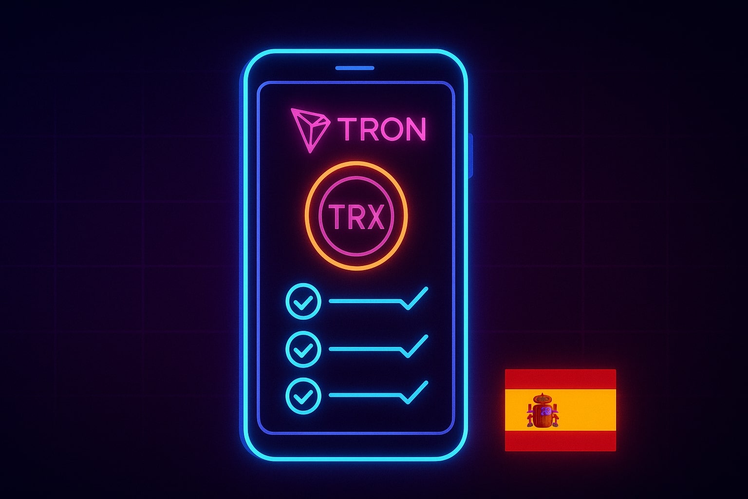 Dashboard del casino Tron mostrando saldo TRX y confirmaciones de transacción instantáneas en dispositivo móvil