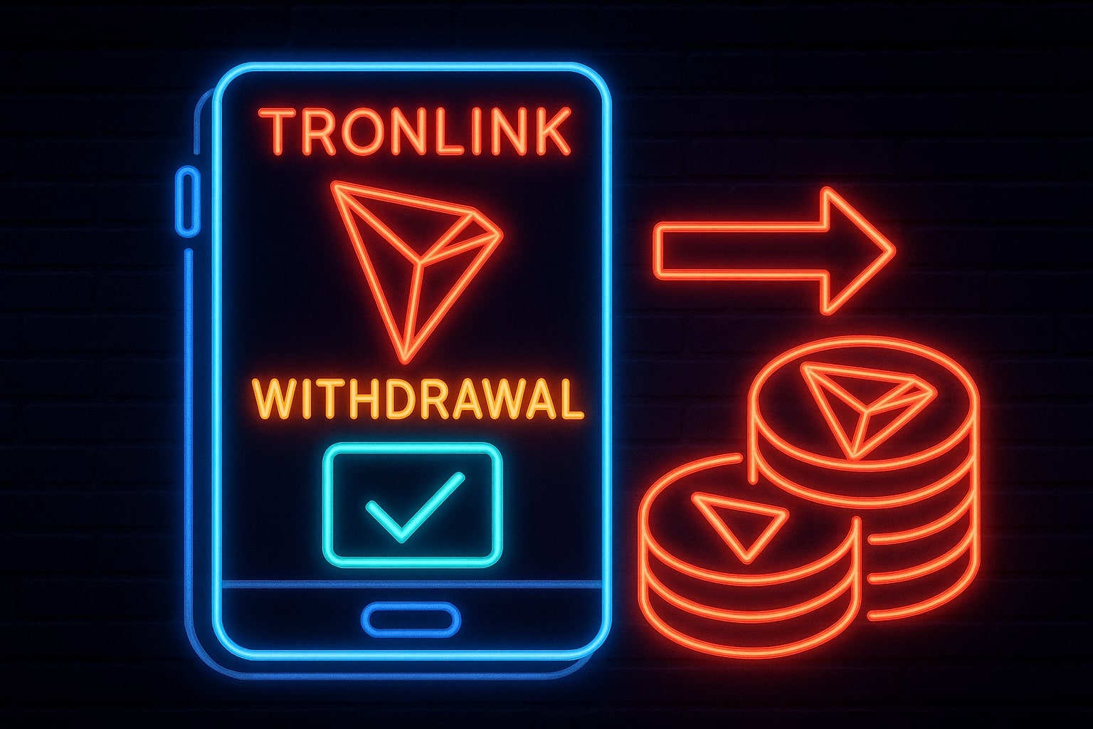 TronLink wallet showing successful TRX withdrawal from online casino with transaction confirmation